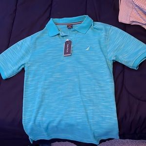 Nautica Light Blue Polo (Size: Kid’s L)
